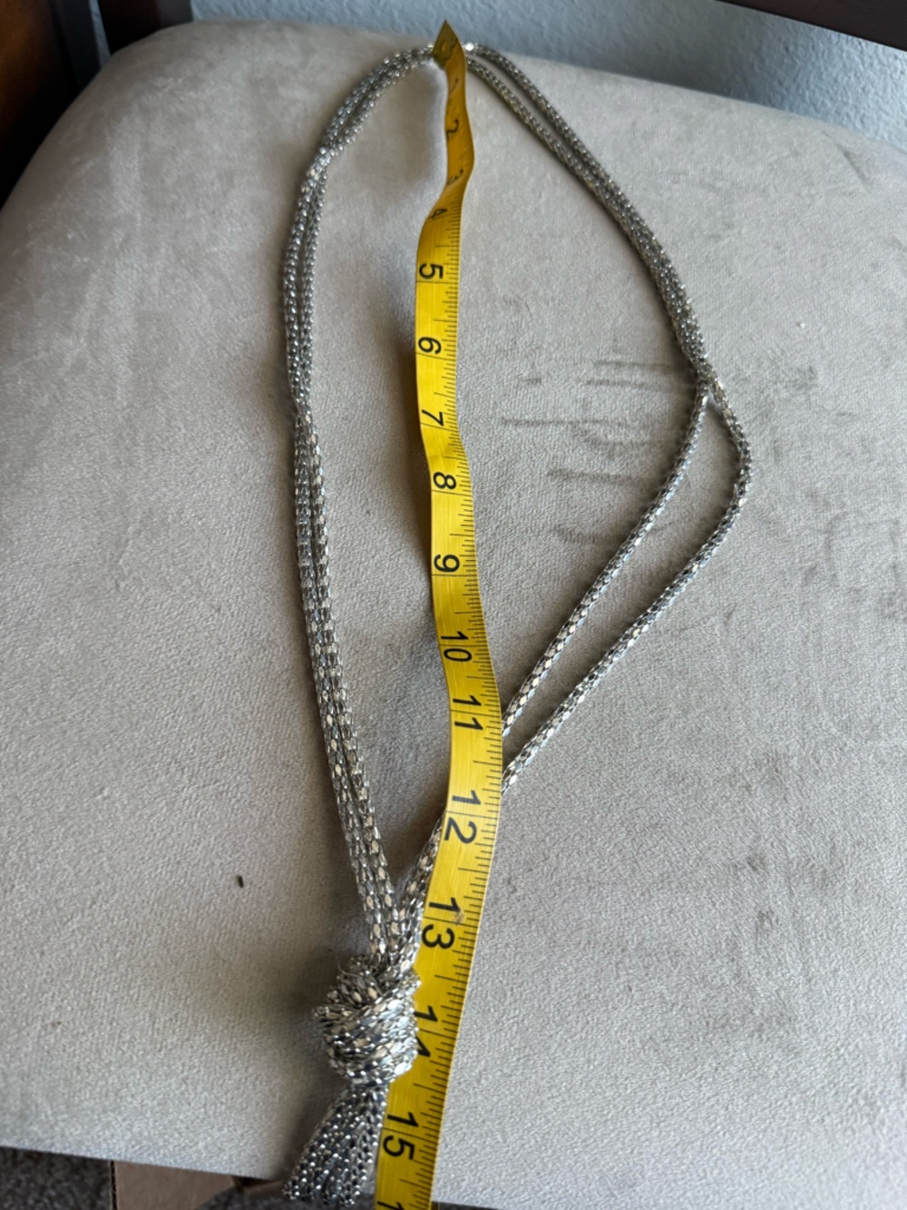 Silver Rope Knot Necklace - Picture 5 of 5